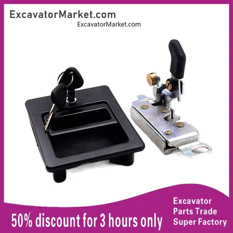 Excavator Spare For Ec220d/250d/240d/350d/380d/480d Cab Door Lock Assembly Excavator Parts