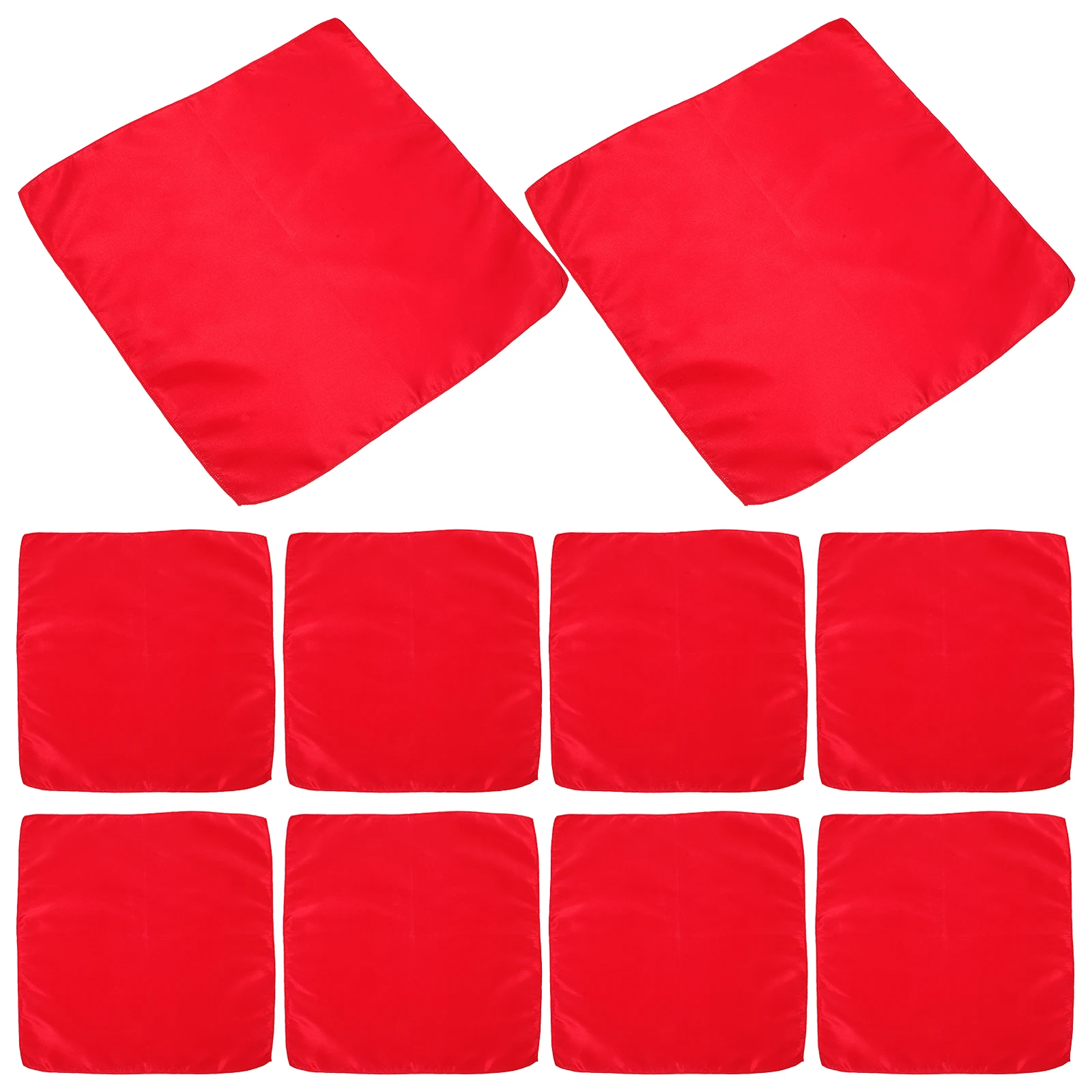 

50 Pcs Satin Napkins Fabric Festival Wedding Dining Cloth Comfortable Birthday Kids Baby