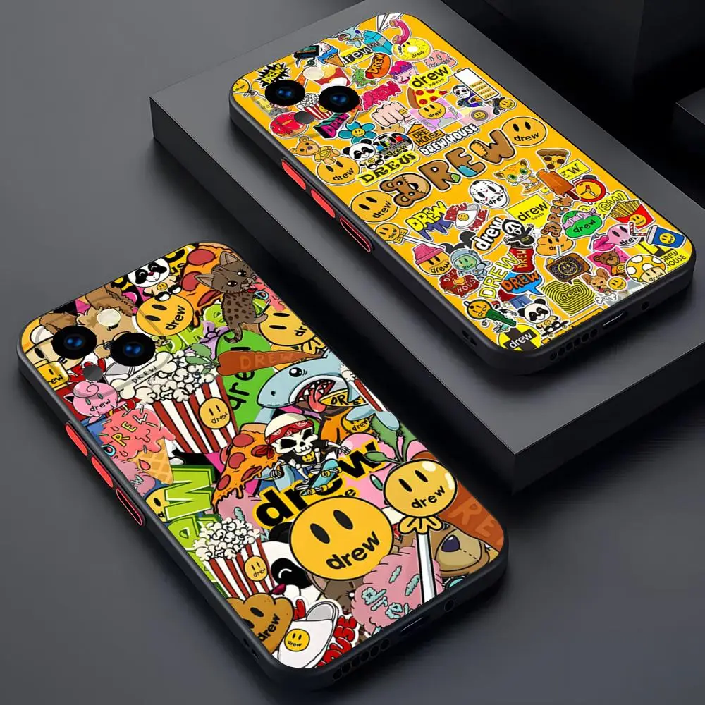 Чехол для телефона Justin D-Drew Bieber H-House, матовый, прозрачный, для 16 15 iPhone 12 11 13 Pro Max X XR XS 8 SE Mini Plus, задняя крышка