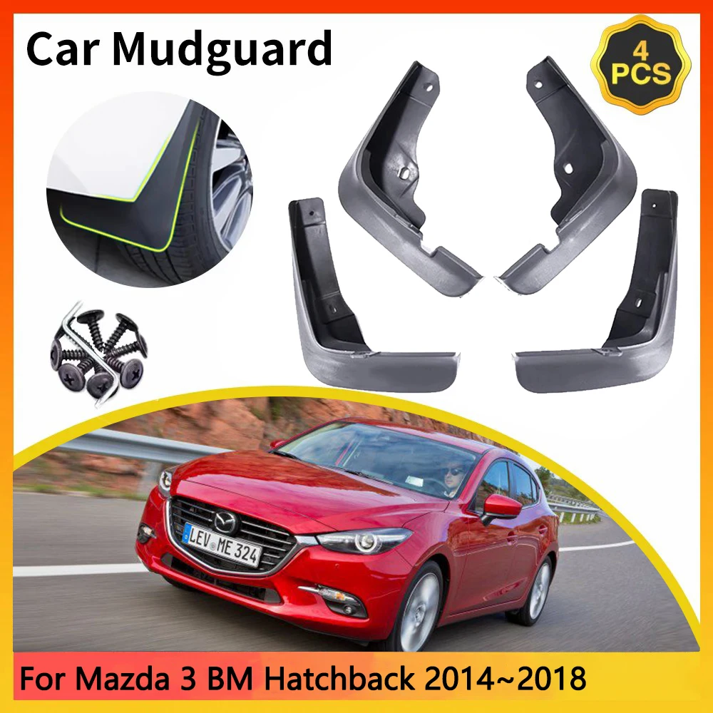 

For Mazda 3 BM BN BY MK3 3th 3Gen Axela Hatchback 2014~2018 2015 Car Mudguards Mudflap Mudguard Splash Guards Mud Flaps Fender
