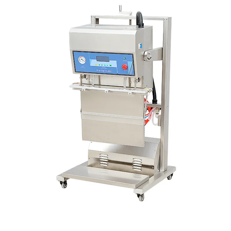 Vertical Vacuum Packaging Machine Commercial Stainless Steel Powder Liquid Food External Pneumatic Inflatable Sealing Machine