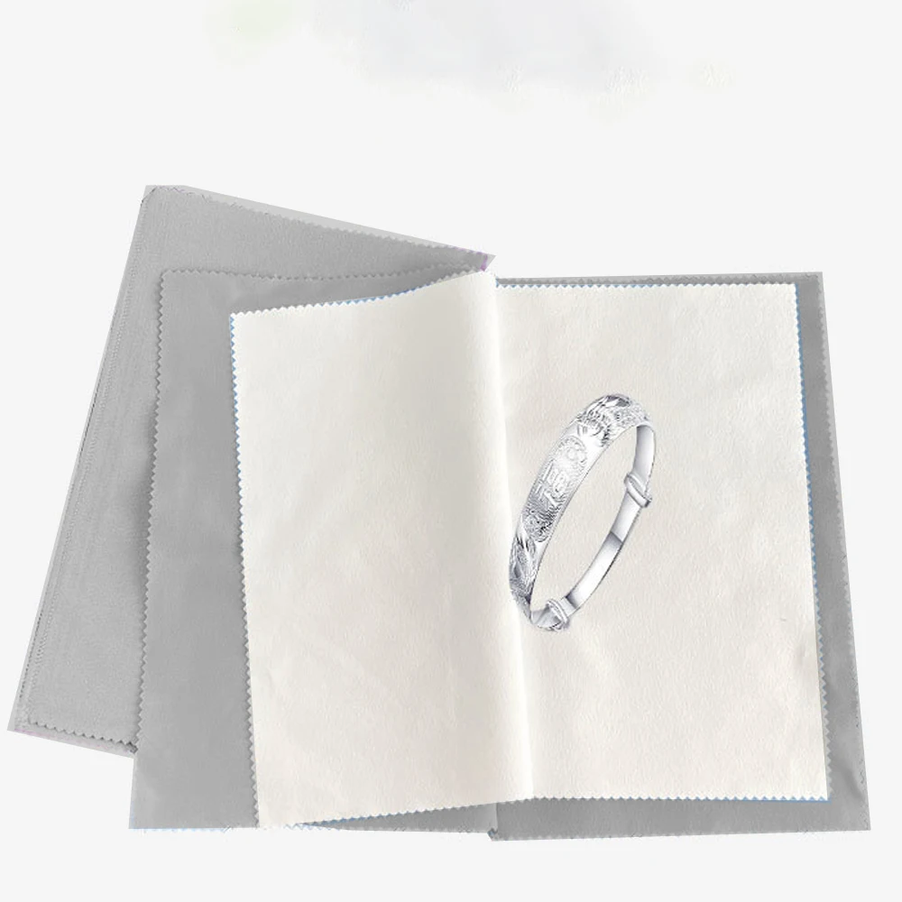 25x32 سنتيمتر مجوهرات الفضة تلميع تنظيف الملابس لتنظيف الذهب والماس والبلاتين والأحجار الكريمة والعملات المعدنية أداة إزالة تشويه