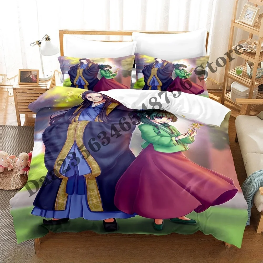 

3d Print Anime Girls The Apothecary Diaries Bedding Set Single Twin Full Queen King Size Bed Set Adult Bedroom Duvet cover Sets