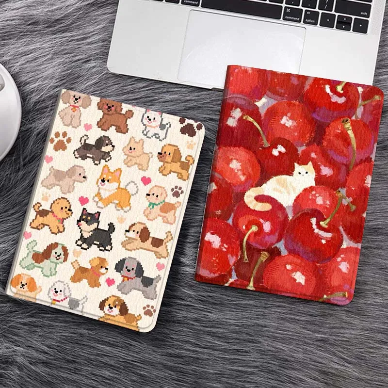 

Cartoon Dog Pattern Print Gift Tablet Case For Samsung Tab Galaxy S6 S11 A A7 A8 A9 A11 10.1 10.4 10.5 Plus Lite