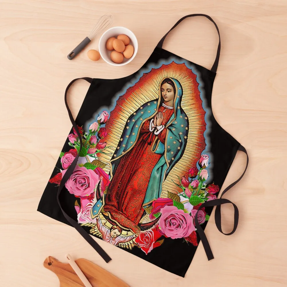 

Our Lady of Guadalupe Saint Virgin Mary Apron Kitchen Supplies Idea Goods men Woman Kitchen Kids Apron