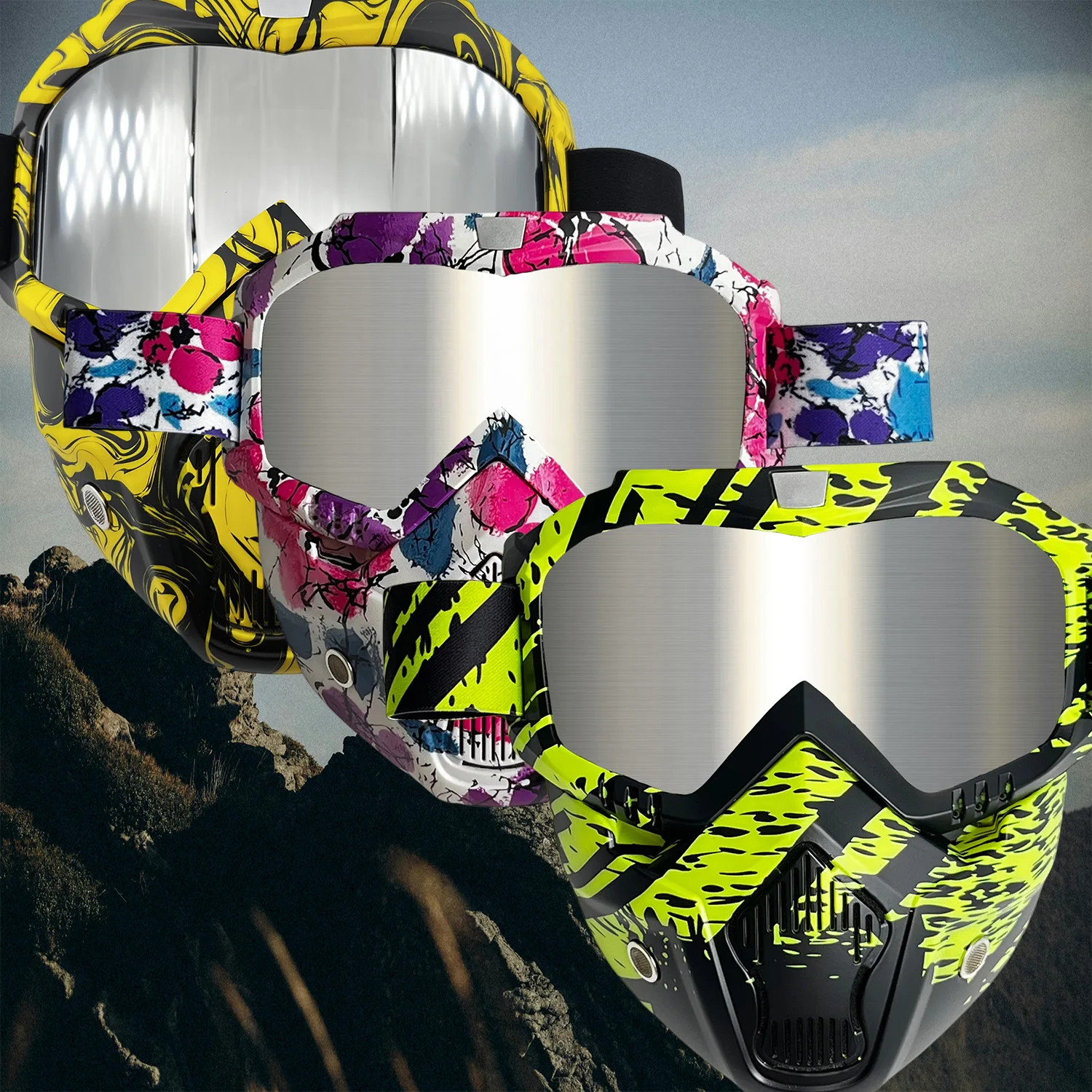 Gafas de Motocross para hombre y mujer, máscara de gafas de sol para montar en Moto, MX, MTB, accesorios para Dirt Bike