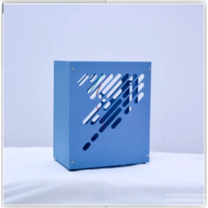 M24ITX Mini Chassis, All Aluminum, Side Transparent A4 Portable Desktop Single Display Chassis K39