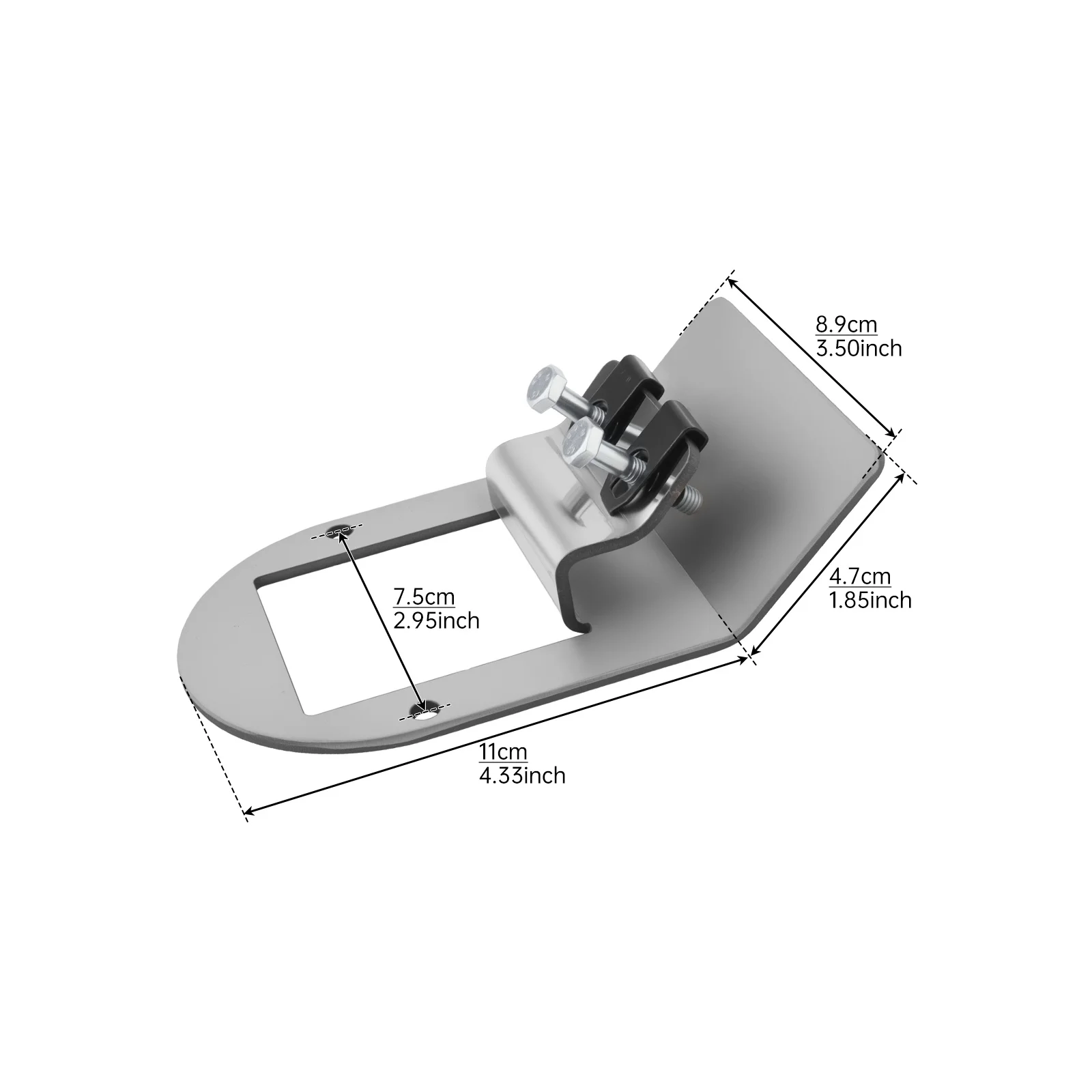 2 Piece Set 304 Stainless Steel Fixture Type Watermelon Light Bracket Fit for RV / Trucks / SUV Universal Lamp Holder