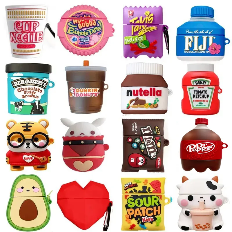 

3D Rabbit Bubble snack Cover for AirPods Pro 2 Case Wireless Earphone Charging Box Case for AirPods 1 2 3 Cover for AirPods 4