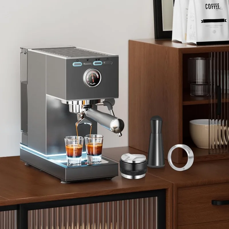 51/53/58mm 5pcs Espresso Set - Leveler & Tamper with WDT Tool & Dosing Funnel, 304 Stainless Steel Barista Kit (119 characters) view 5