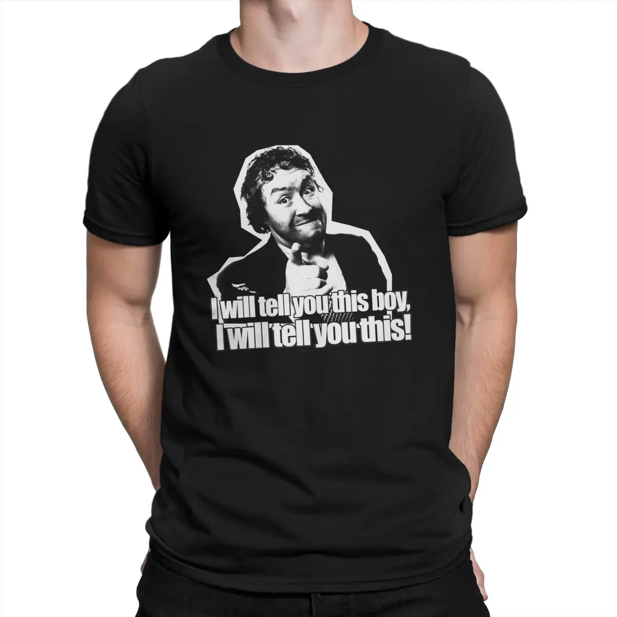 British Male Singer Creative TShirt for Men Rab C Nesbitt Essential Round Collar Pure Cotton T Shirt Personalize Gift