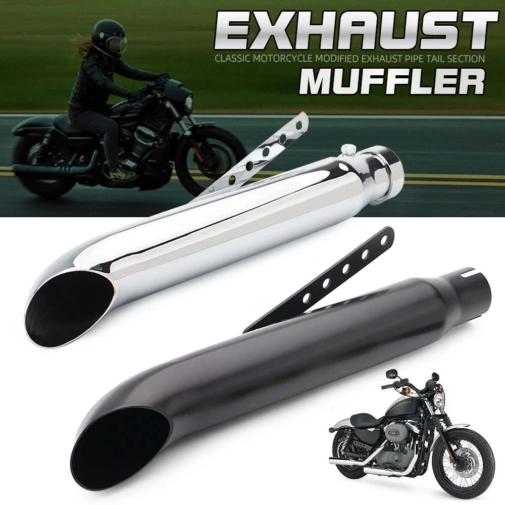 

Retro Vintage Universal Motorcycle Exhaust Muffler for Cafe Racer & Multiple Models