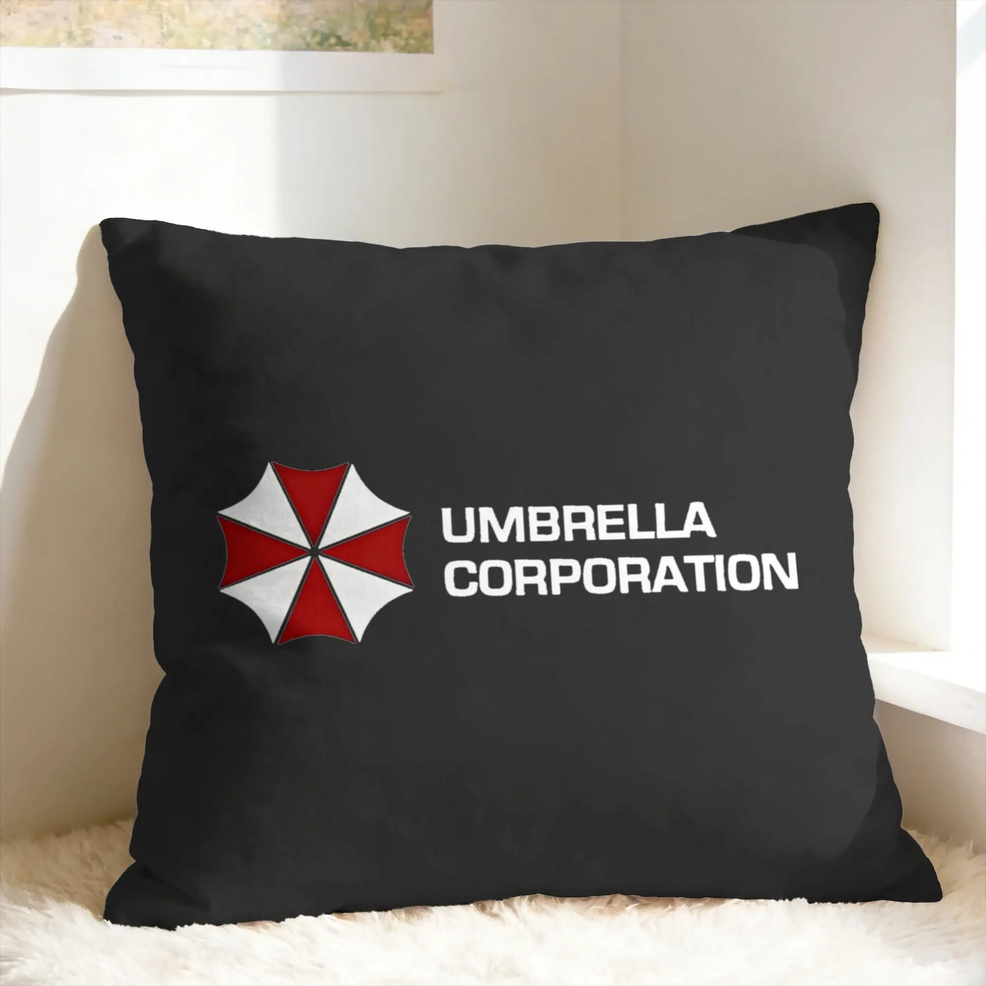 Pillow Cover Umbrellas Corporations  Retro Trendy Pillow Case For Living Room Bed Chair Pillowcases