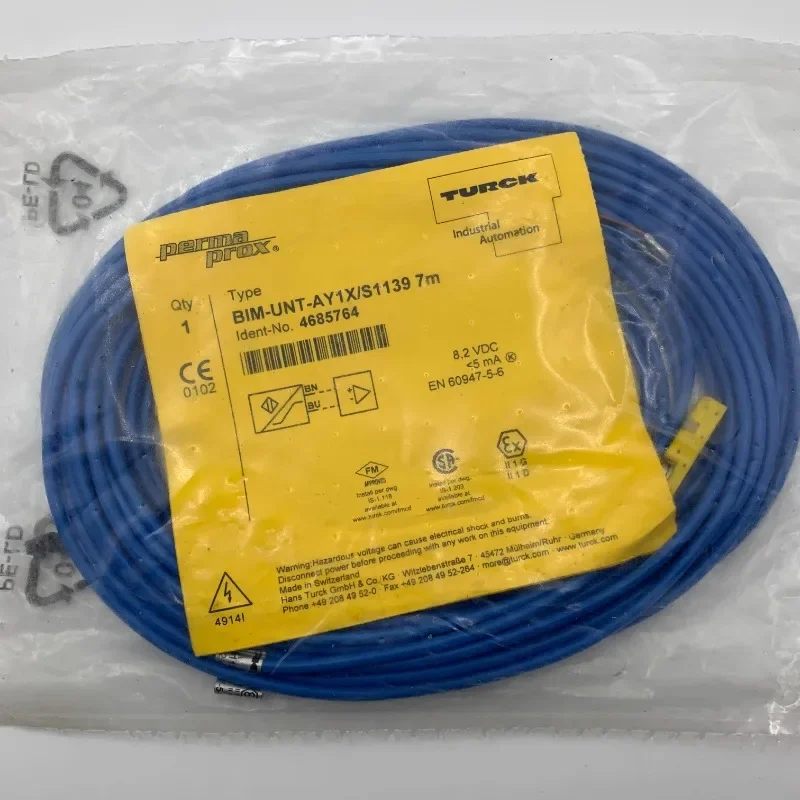 مفتاح مغناطيسي Turck أصلي BIM-UNT-AY1X/S1139 7M 4685764 #4