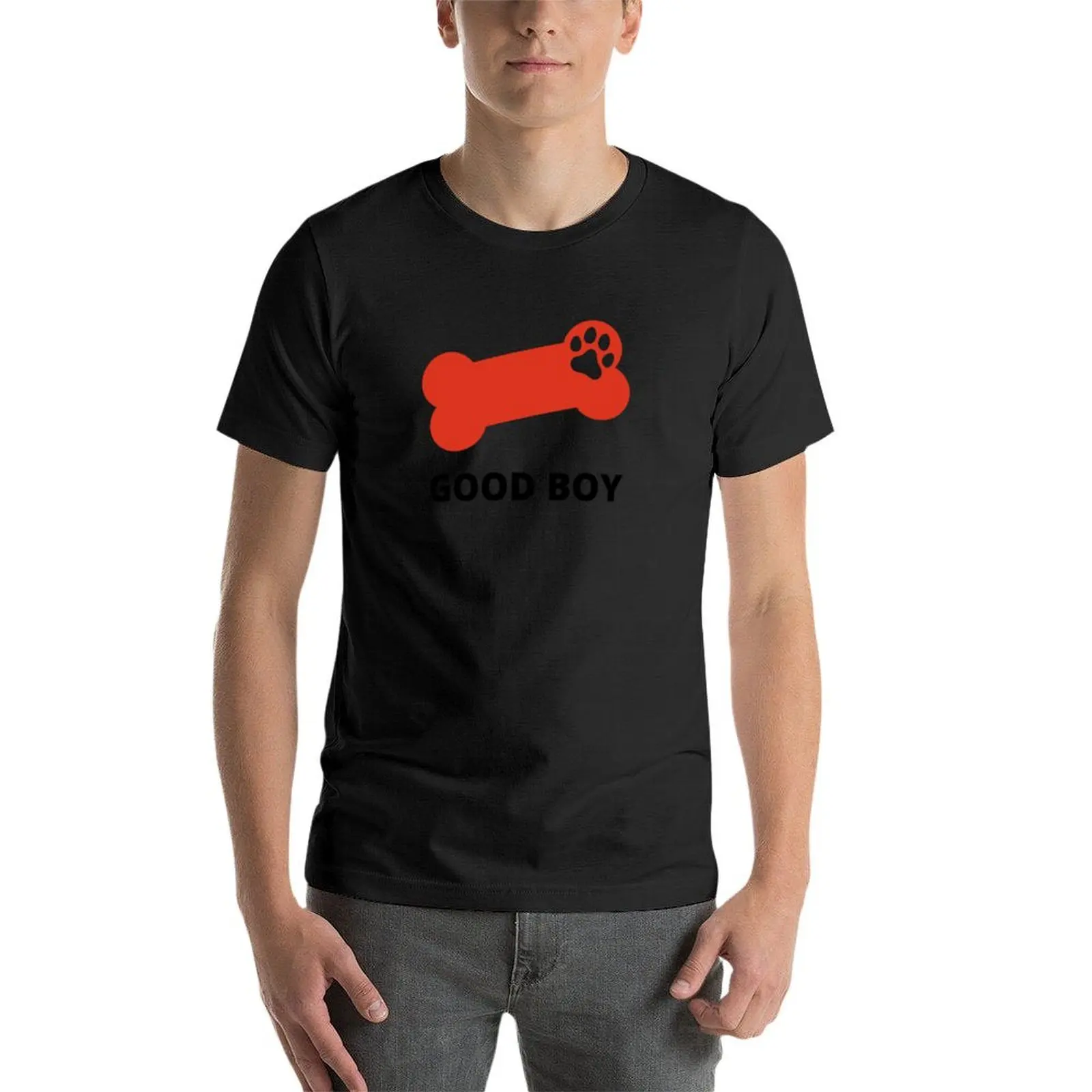 Pup Play Puppy Bone Good Boy T-Shirt customs design your own Short sleeve tee clothes for men