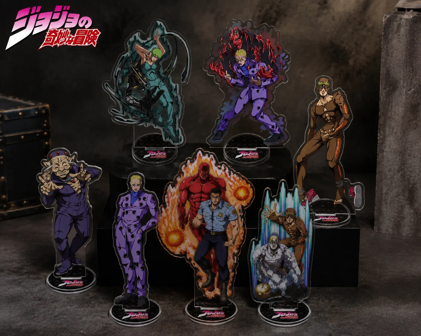 JoJo's Bizarre Adventure Acrylic Standee keychain Joseph/Dio Brando Anime Figure Desk Decoration Collectible Gift