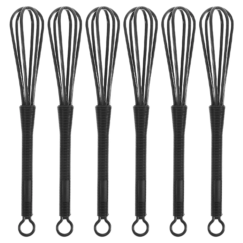 

6Pcs Plastic Hair Coloring Mixer Whisk Manual Beater for Dye Blending Efficient Easy to Clean Multifunctional Salon and Cooking