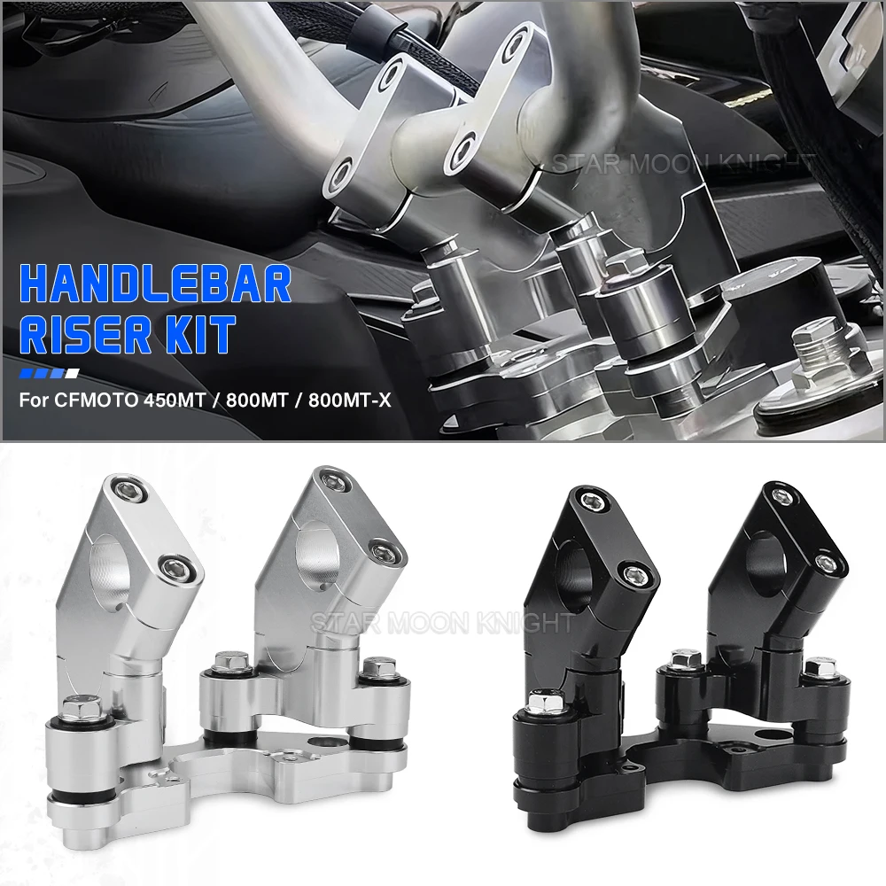 

Handlebar Risers Bar Clamp Cover Kit For CFMOTO CF MOTO MT450 450 MT 800MT 800MT-X Motorcycle Riser Handlebar Clip Adapter
