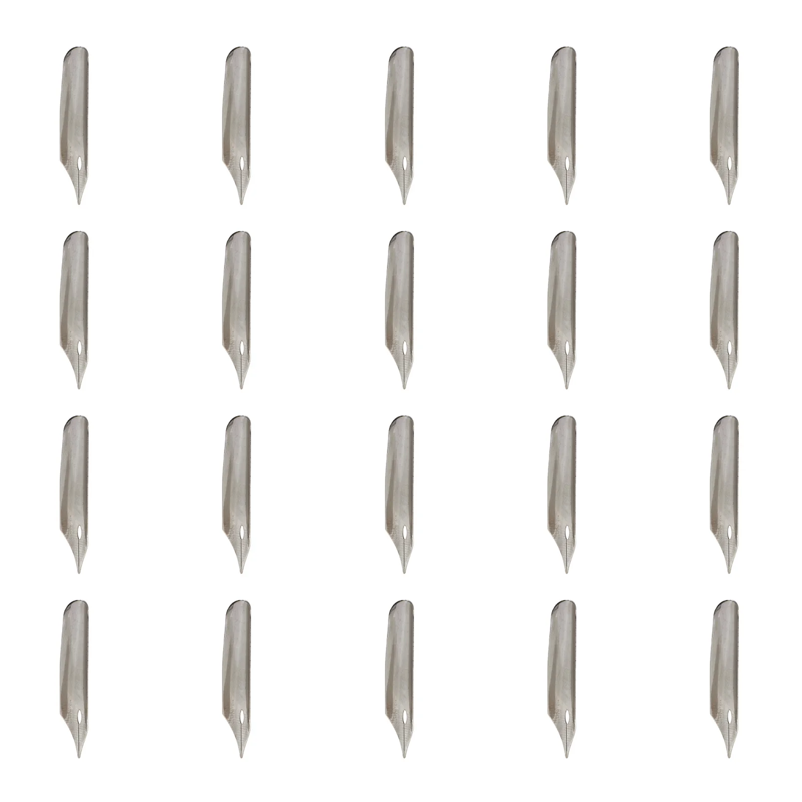 

20pcs Pen Nibs Calligraphy Tips Stainless Steel Quill Replacement Dip Writing Supplies for Students