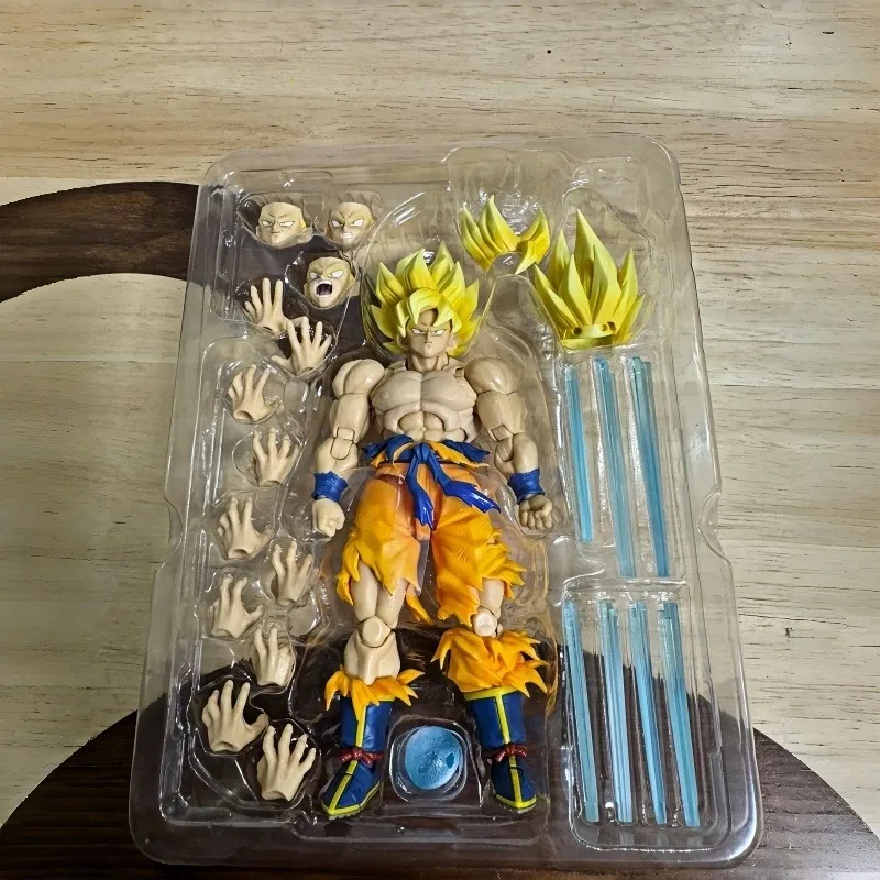 Original Bandai SHFiguarts Dragon Ball Super Saiyan Son Goku Legendary Super Saiyan Articulated Action Figure With Original Box view 6