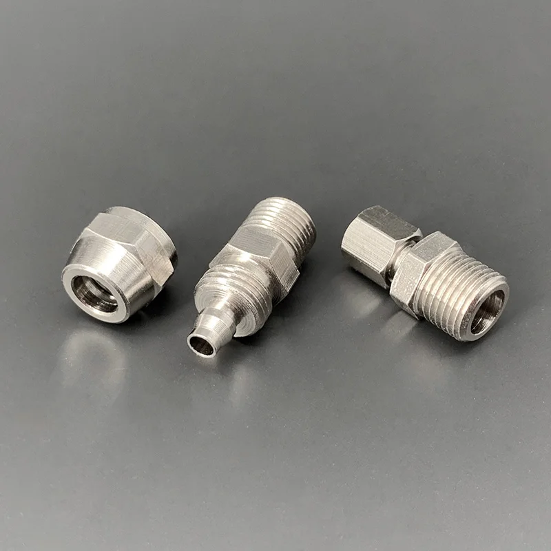 PC4 6 8 10 12 мм Трубная труба для M5 1/8 1/4 3/8 1/2 Трахея Быстровинтовые фитинги для труб Медные пневматические компоненты Быстроповоротное соединение