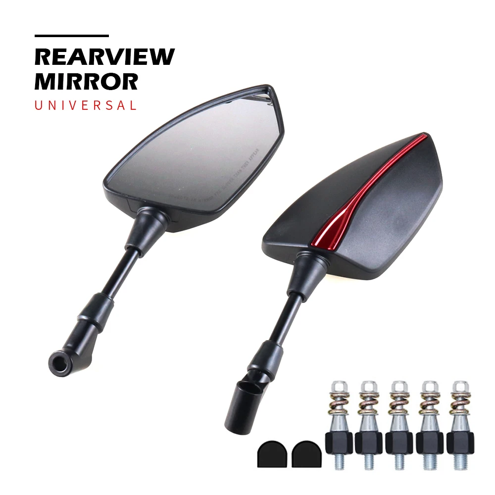 

Z300 Universial 8mm 10mm Motorcycle Rearview Mirror For Kawasaki Z125 Z200 Z250 Z400 Z500 Side Mirrors Motorbike Accessories