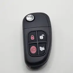 Flip remote key shell For Jaguar X-Type S-Type X S XJ XK XJ8 XKR XF XK E 1999 2000 2001 2002 2003 2004 2005 2006