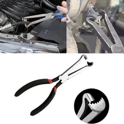Dismantling car wiring, cutting lines, oil pipes separating pliers, wire harness plugs, unplugging wires, power-off pliers tools
