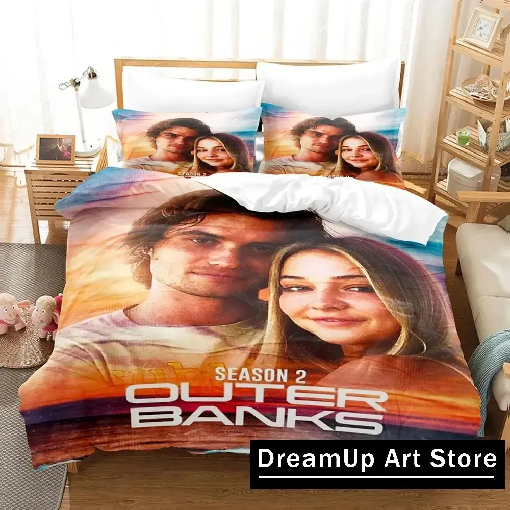 3D Print TV Outer Banks Bedding Set Boys Girls Twin Queen Full Size Duvet Cover Pillowcase Bed Adult Fashion Home