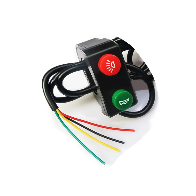 Motocicleta atv 22mm guiador chifre e farol combinação interruptor botão do motor switches turno sinal modificação acessórios