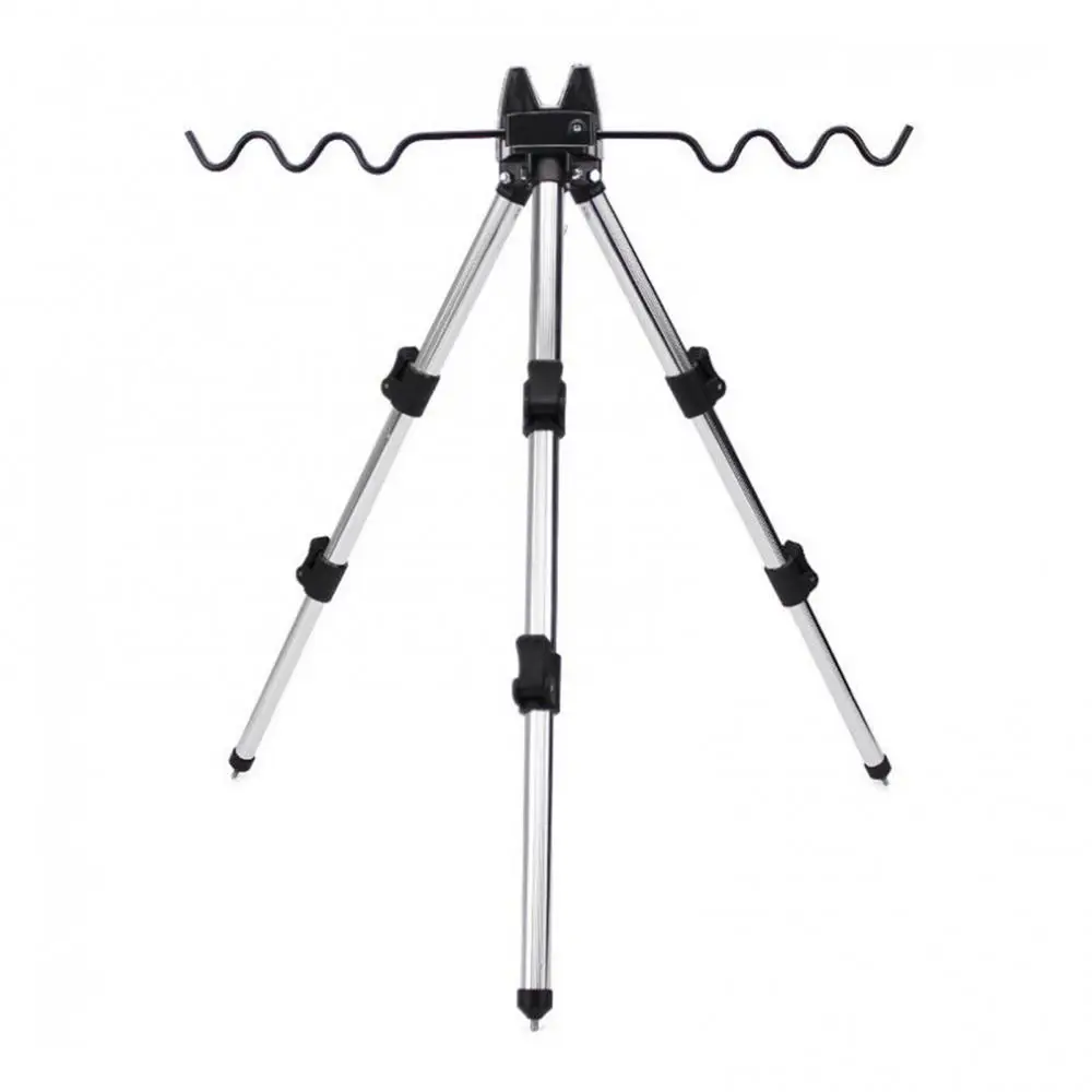 Portable Aluminum Alloy Telescopic Fishing Tripod Holder Bracket for Fish Rod