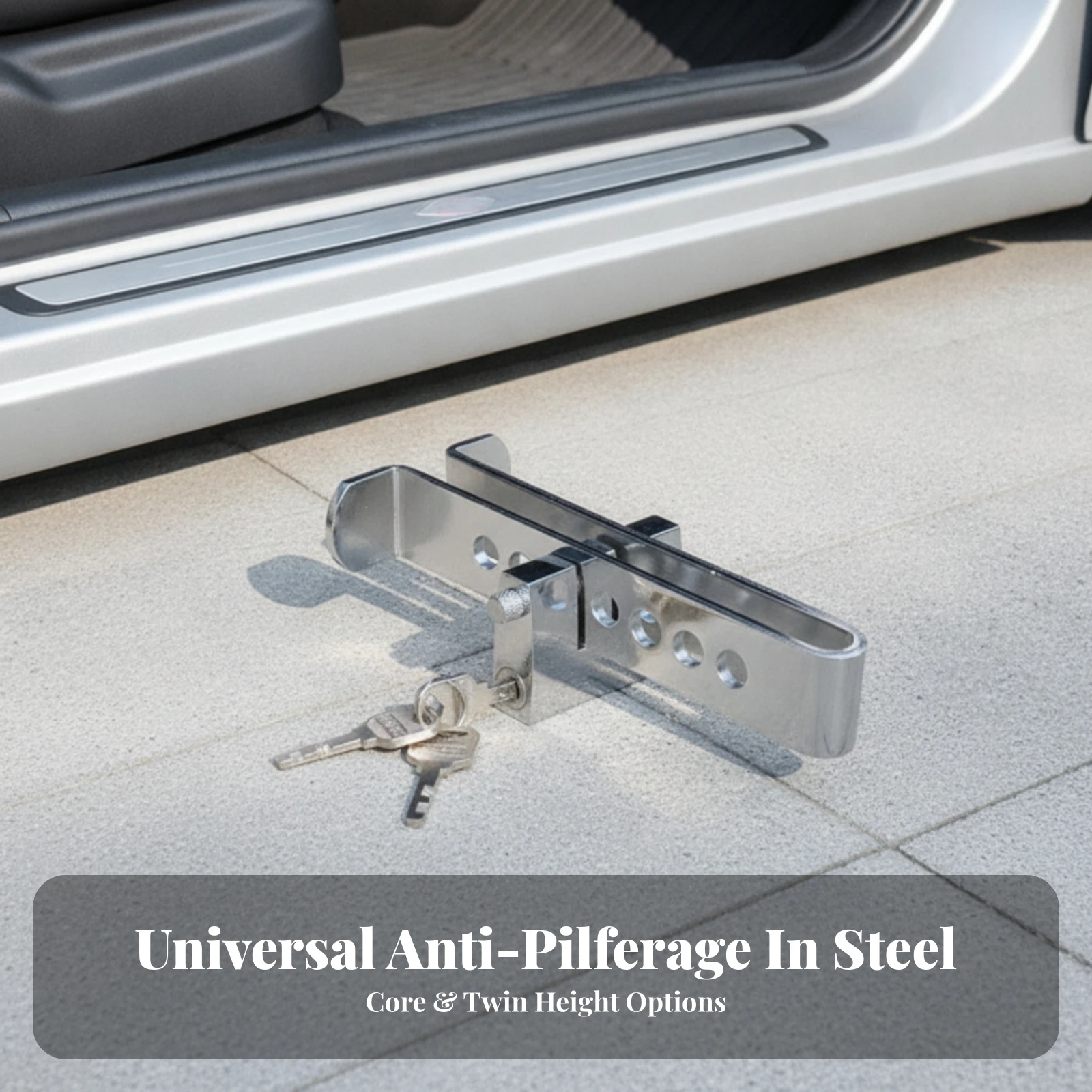 Anti-Theft Pedal Lock Long-Lasting Brake Pedal Lock Easy to Use Rust Resistant for Vehicle Security