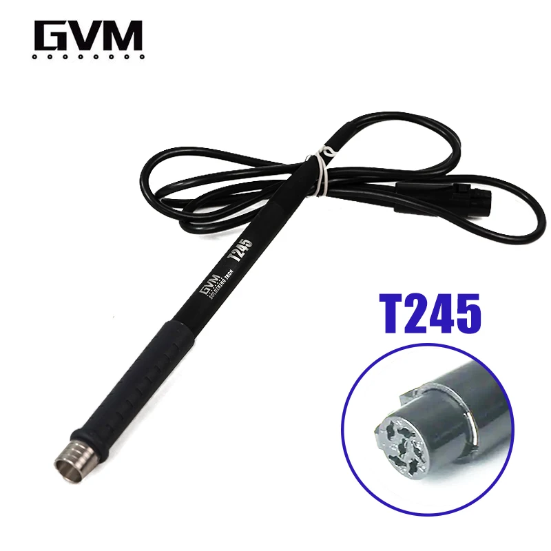 GVM Soldering Station Handle, T210 T115 T245 T12-XS, Compatible  T210, T245, T115, Soldering Tip, Welding Tools Replace