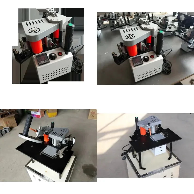 CE Certification Small Portable Edge Banding Machine Easy Operate Manual Gluing Compact Curve Small Solid Wood Edge Banding