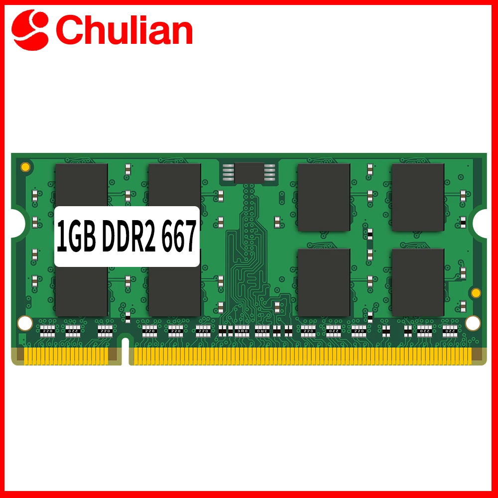 Memória ram pc5300 ddr2 para notebook sodimm memoria, 667mhz 200pin ddr2 para 1gb de memória para cpu intel ou cpu amd