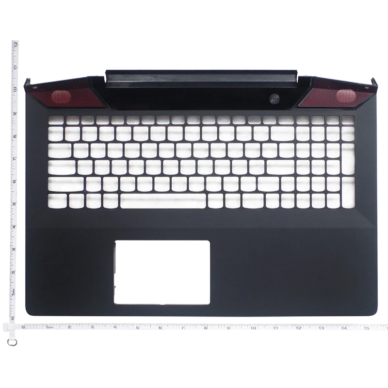 Imagem -02 - Estojo Superior para Lenovo Ideapad Teclado dos Eua Lcd Top Case Tampa Base Inferior Tampa Palmrest Y70015 Y700-15isk Y700-15acz Novo Shell