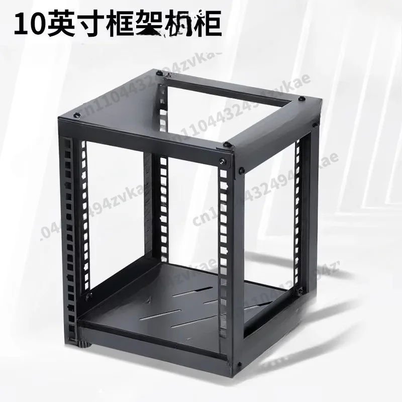 Cabinet for Network Switch Network DeviceOpen 10 inch Desktop Cabinet Natural Unprocessed NAS Router Storage