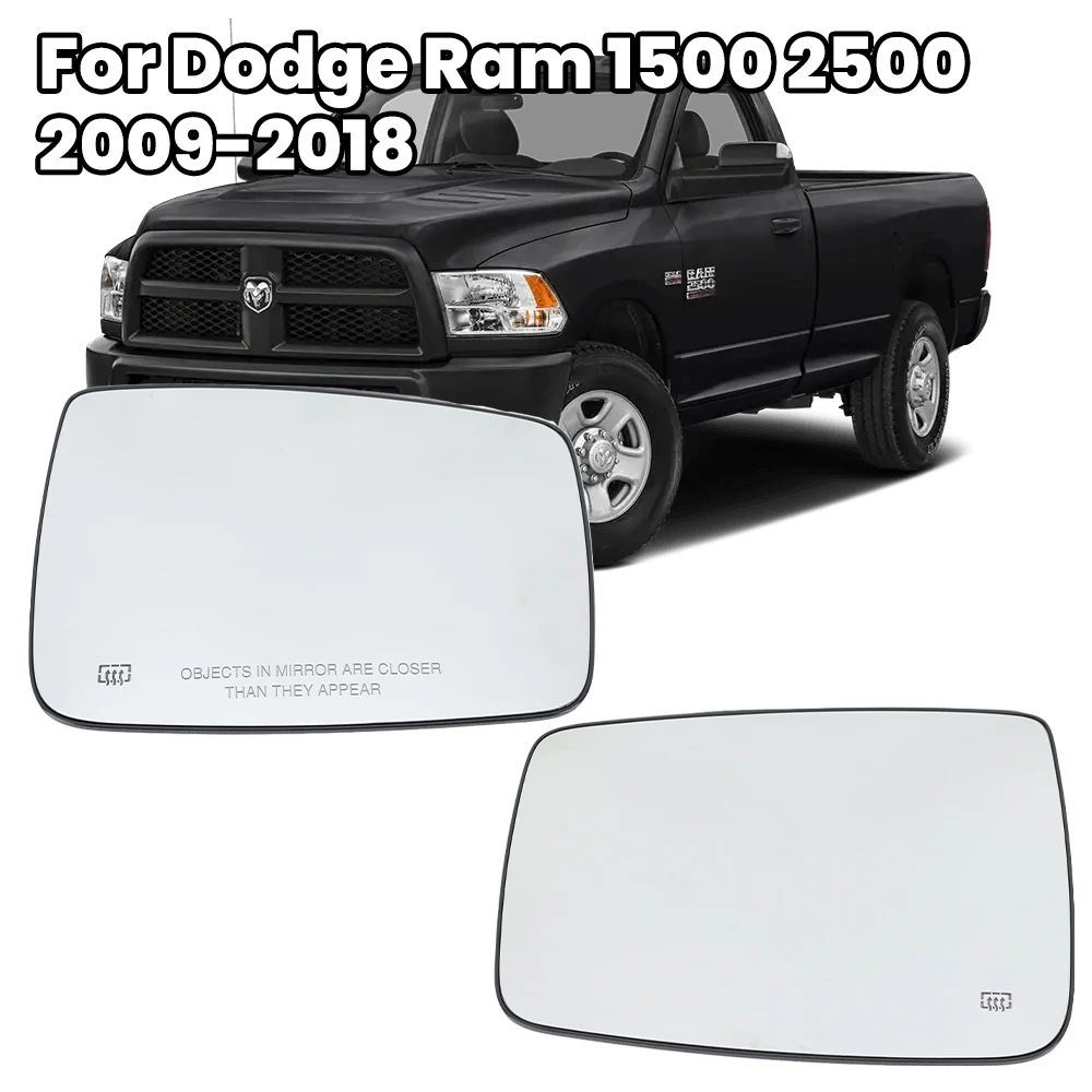 Door Wing Rearview Mirror Glass Lenses For Dodge Ram 1500 2500 2009-2018 Heated Side Rearview Mirror Glass Lens Car Accessories