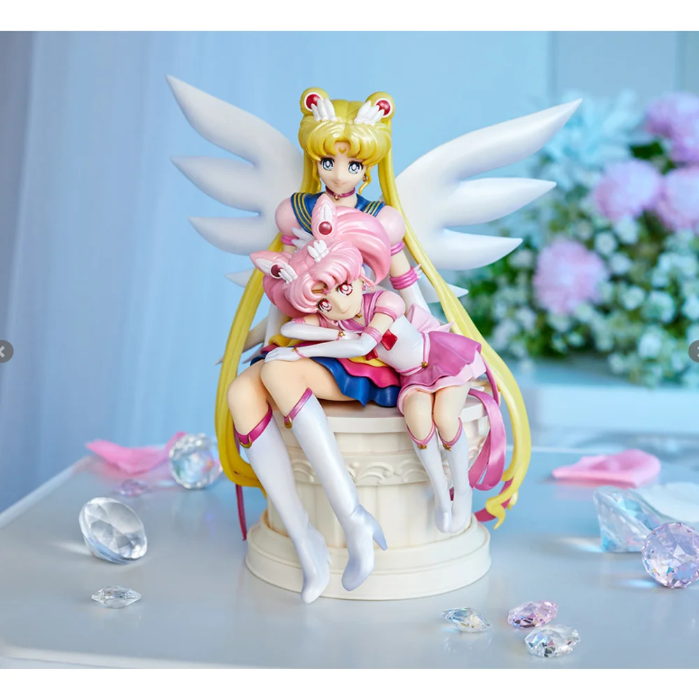 

In Stock Original BANDAI Sailor Moon Chibiusa Ichiban Kuji Anime Figure Model 14Cm Pvc Action Figurine Model Toys for Girls Gift