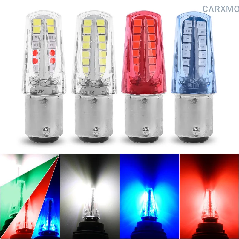 1pc 12V 1157 2835 32SMD Car LED Light Bulb Flowing Strobe Lamp Turn Signal Brake Light Warning Lamp Waterproof Light