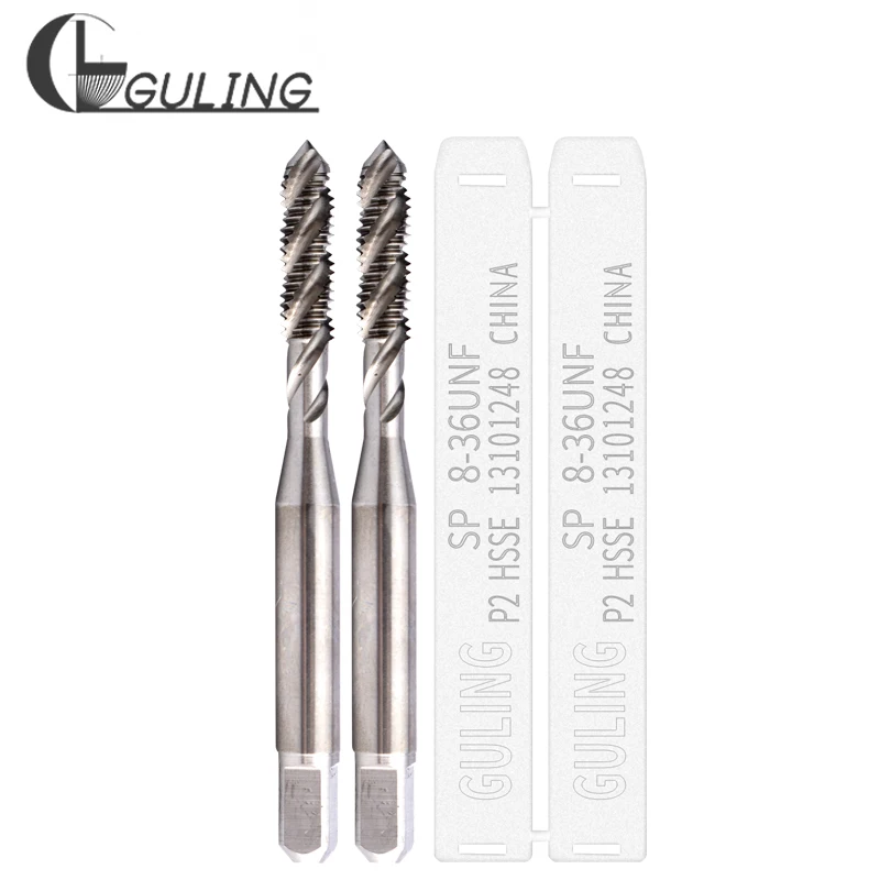 

GULING HSSE-M35 JIS Standard Spiral Fluted Tap UNF UNS UNC 3/8 7/16 1/2 9/16 5/8 3/4 Machine Screw Thread Taps