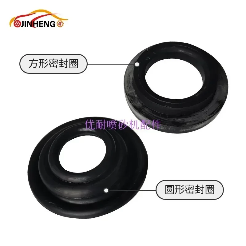 High-pressure Mobile Sand Blasting Machine Parts Sealing Ring Rubber Mushroom Head Sand Tank With Iron Top Valve O-ring