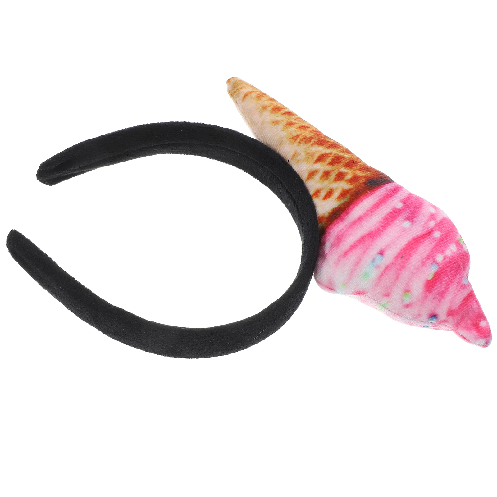 Mini Food Headpiece Ice Cream Headband Womens Headbands Toy Hat Fabric Cosplay Party Child Cupcake