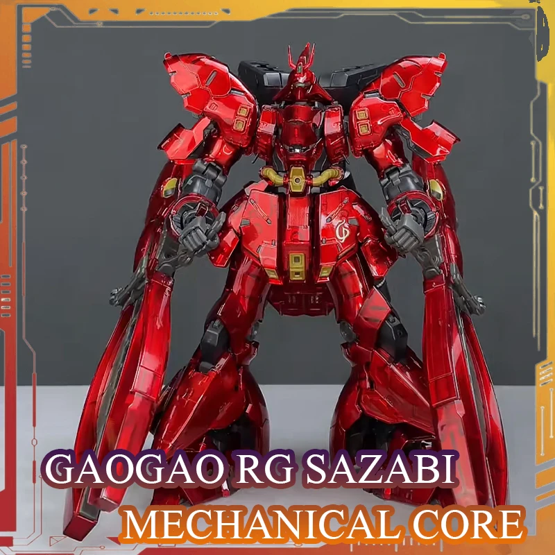

GAOGAO RG MSN-04FF Sazabi Anime Action Figure MECHANICAL Clear Coating Double Funnel 1/144 Assembly Model Kits Birthday Gift