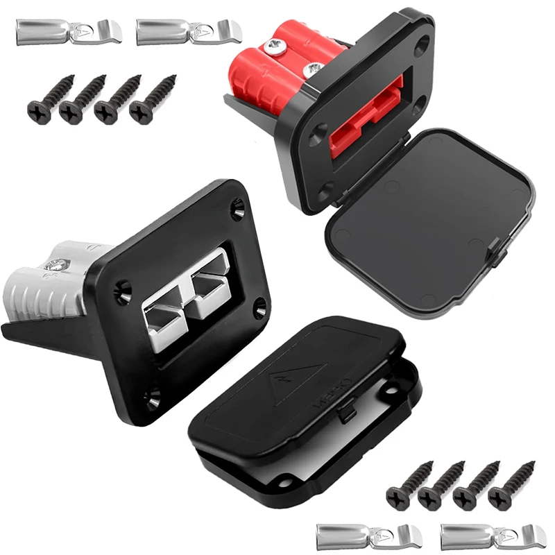 Kit de conectores de carga de batería de 50A, 2 uds., 600V, enchufe rápido, conectores de alimentación de batería de coche, conectores de Cable de carretilla elevadora