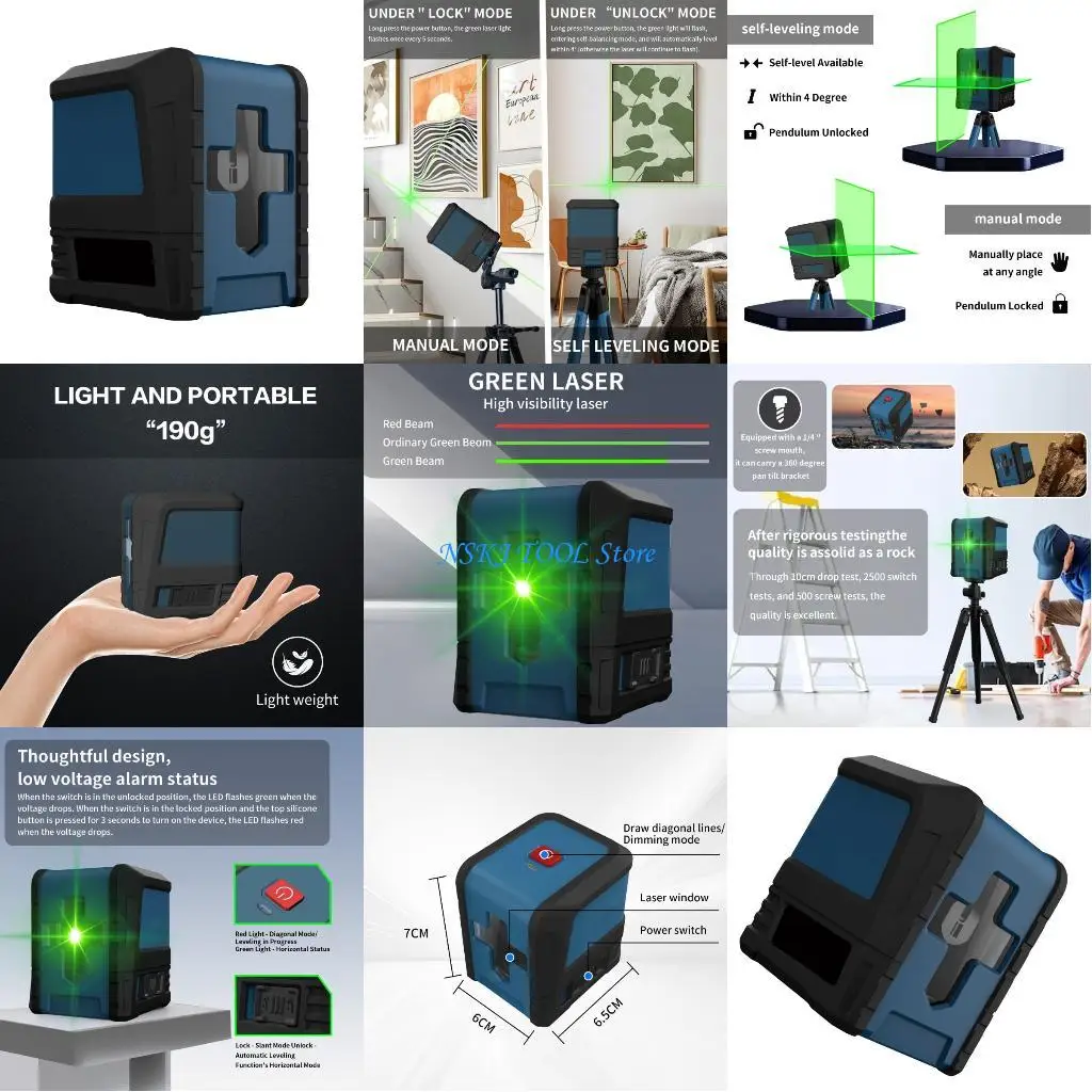 

L8RC Strong Two Green Level Plastic Housing for Alignment