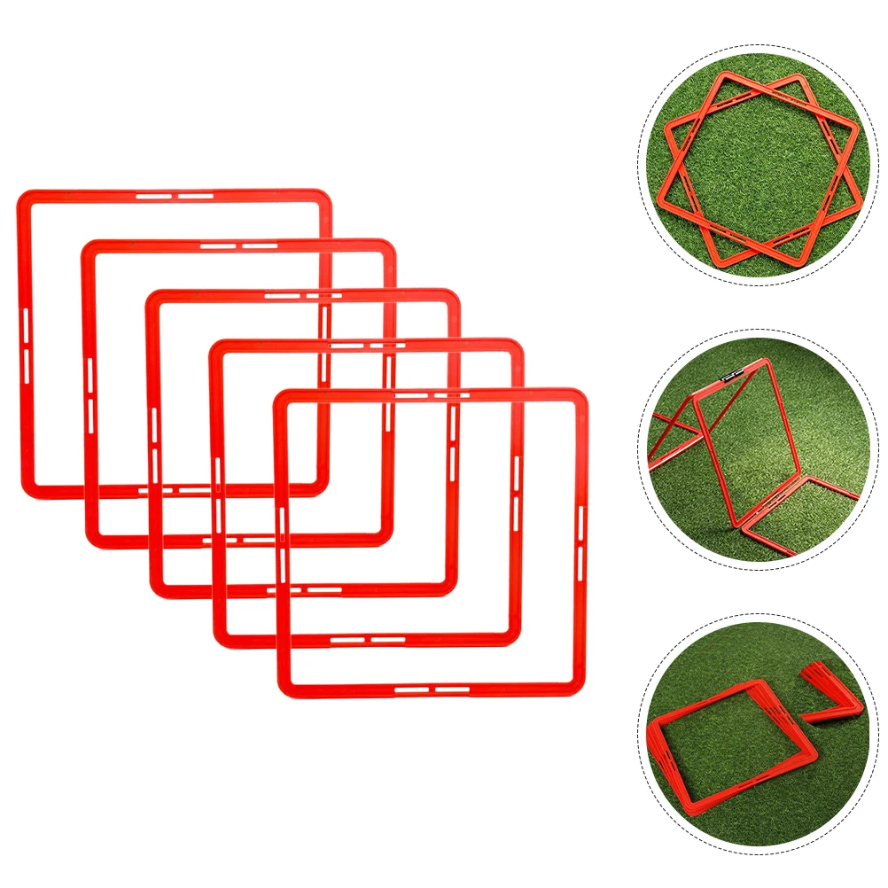 

6 Pcs Football Training Circle Agility Rings for Soccer Red Sports Equipment Multi Function Training Accessories