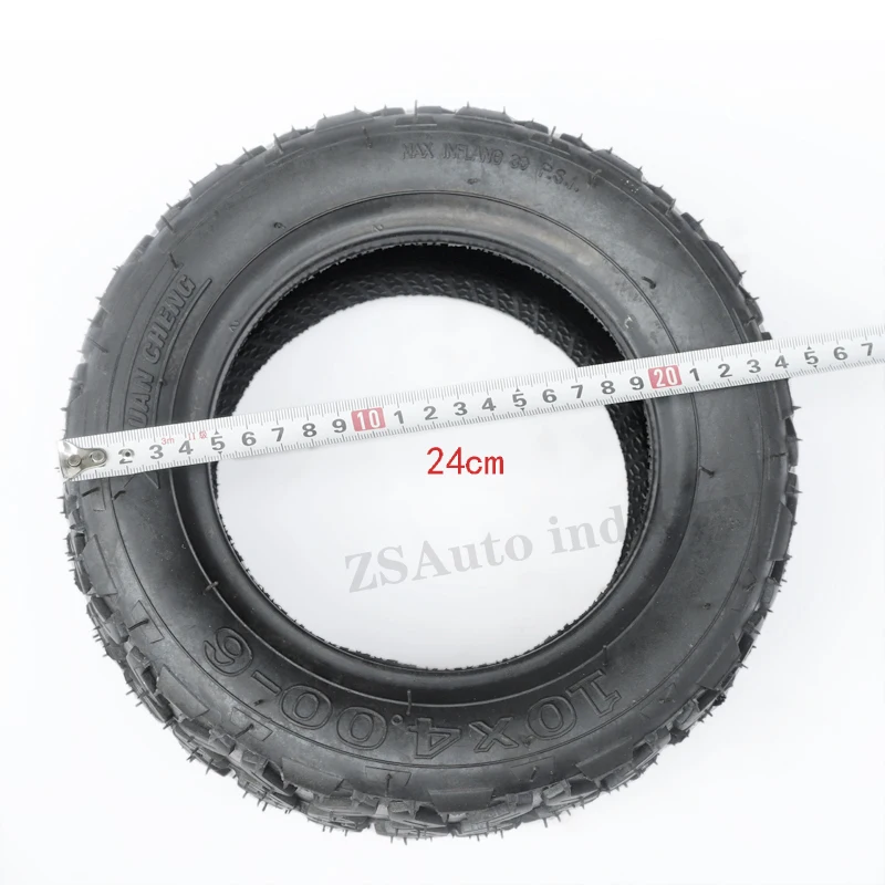 Good Quality 10x4.00-6 Tubeless Vacuum Tire For Harley, Electric Scooter, Go Kart, Atv Off-Road Four Wheeled Vehicle