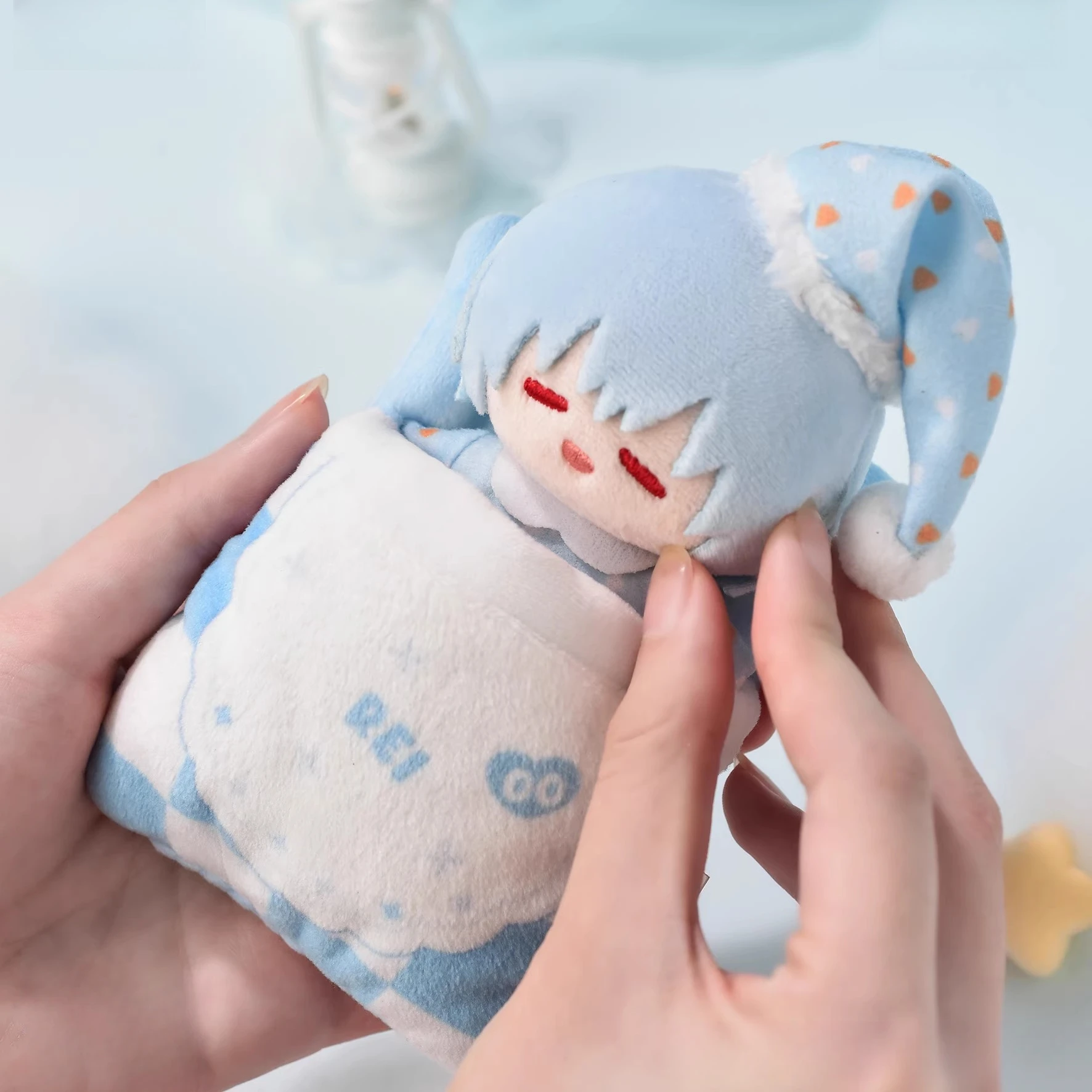 Kawaii النيون جينيسيس Evangelion أفخم بطاقة كم حامل ألعاب من نسيج مخملي حقيبة سحر محشوة اللعب أنيمي الطرفية الهدايا الزخرفية