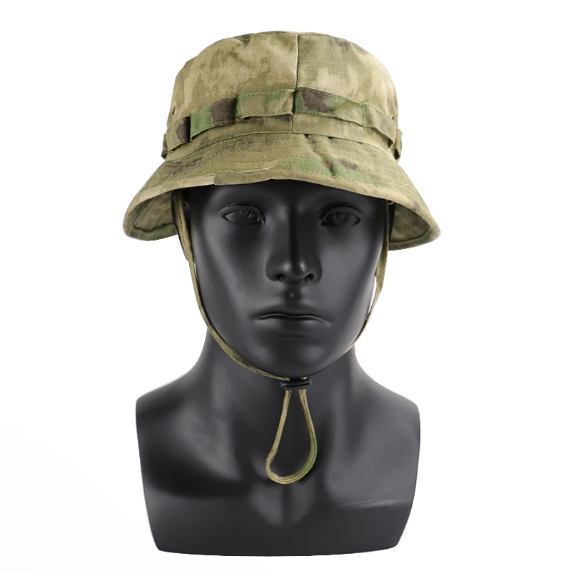 Men & Women Top Camo Summer Casual Tactical Boonie Hats CamouflageTravel Bucket Hat Hunting Fishing Adjustable Jungle Bush Cap